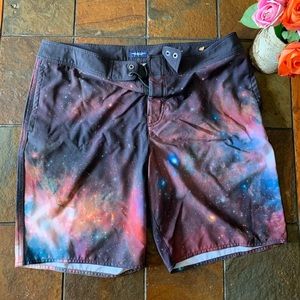 American Eagle galaxy board shorts — Size XL